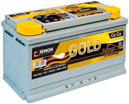 Аккумулятор Jenox Gold 12V (R+) 105 А/ч, Jenox