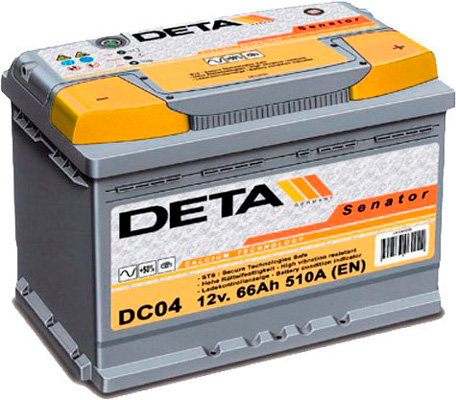 Аккумулятор Deta Senator3 (R+) 12V 47А/ч, Deta