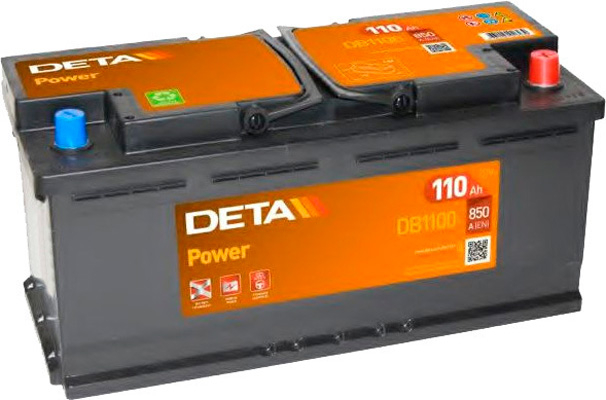 Аккумулятор Deta Power (R+) 12V 110А/ч, Deta