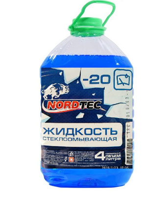 Стеклоомывающая жидкость Nordtec -20C 4л, 