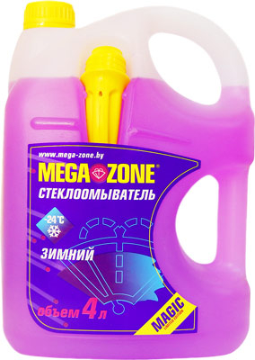Стеклоомывающая жидкость Megazone Magic -24°C 4л, Жидкости для омывателя стекла