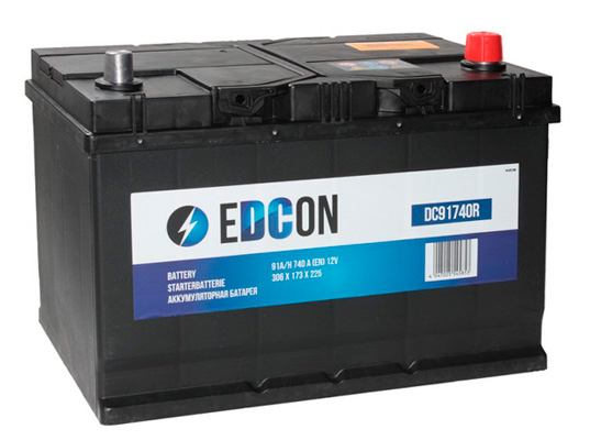 Аккумулятор Edcon DC91740R 91 А/ч, Edcon