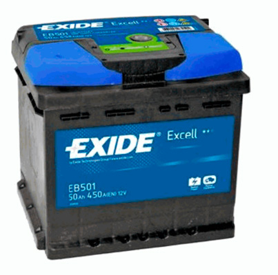 Аккумулятор Exide Excell 50 А/ч, Exide