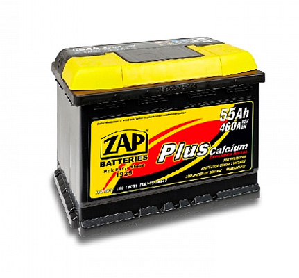 Аккумулятор ZAP Plus (R+) 55А/ч, ZAP
