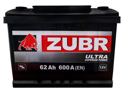 Аккумулятор Zubr Ultra New R+ 62 А/ч, Zubr