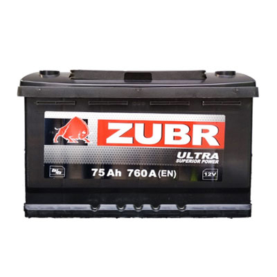 Аккумулятор Zubr Ultra New R+ 75 А/ч, Zubr