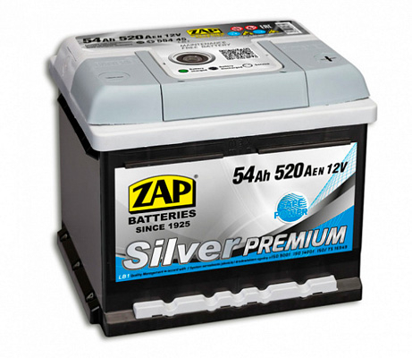 Аккумулятор ZAP Silver Premium (R+) 54 А/ч, ZAP