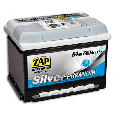 Аккумулятор ZAP Silver (R+) 64 А/ч, ZAP