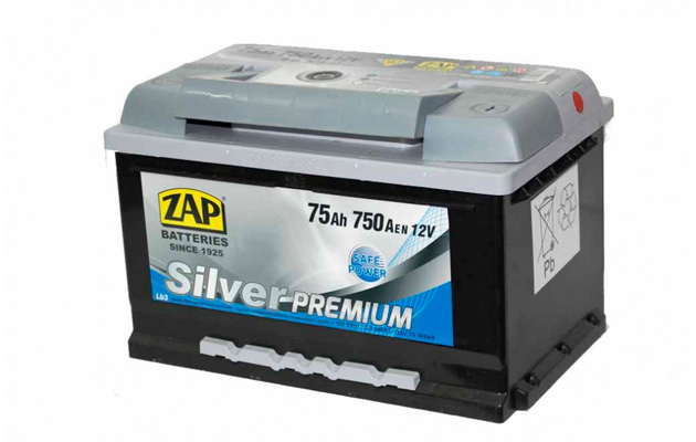 Аккумулятор ZAP Silver (R+) 75 А/ч, ZAP