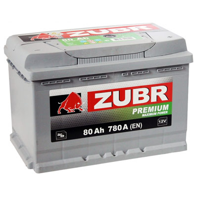 Аккумулятор Zubr Premium New L+ 80 А/ч, Zubr