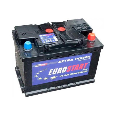 Аккумулятор Eurostart Blue Kursk (R+) 77 А/ч, Eurostart