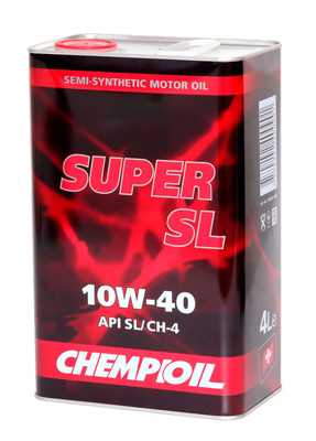 Масло моторное Chempioil Super SL CH-4/SL 10W-40 (мет.) 4л, Масла моторные