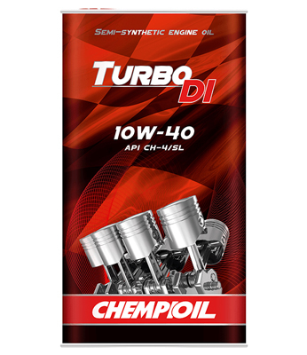 Масло моторное Chempioil TURBO DI CF-4/SL 10W-40 (мет.) 5л, Масла моторные