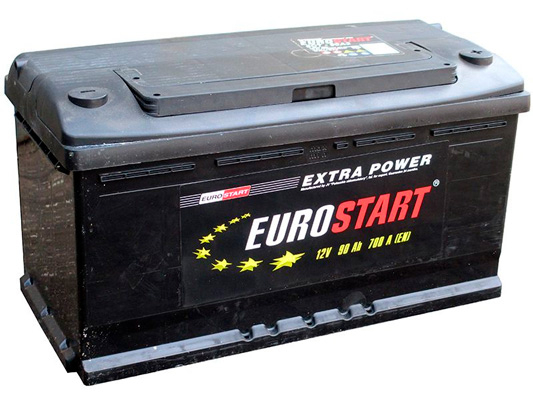 Аккумулятор Eurostart Extra Power (L+) 90 А/ч, Eurostart