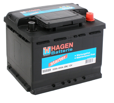 Аккумулятор Hagen 55559 55 А/ч, Hagen