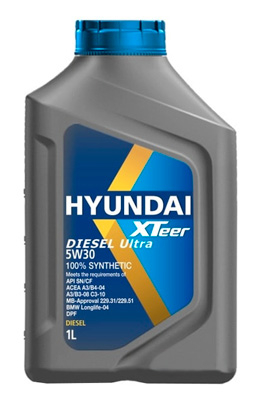 Масло моторное Hyundai Xteer Diesel Ultra 5W-30 1л, Масла моторные