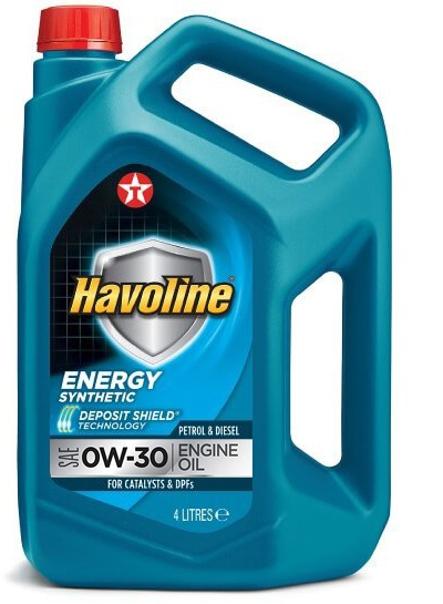Моторное масло Texaco HAVOLINE ENERGY 0W-30 4Л, Масла моторные