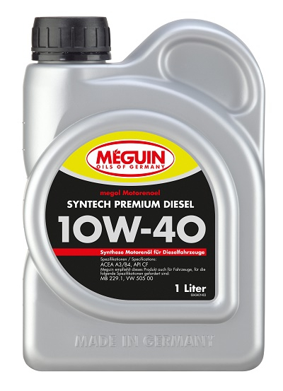 Моторное масло Meguin MEGOL SYNTECH PREMIUM DIESEL 10W-40 1л, Масла моторные