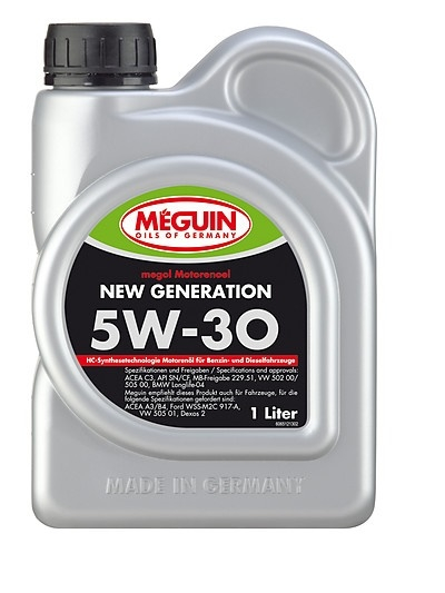Моторное масло Meguin MEGOL NEW GENERATION 5W-30 1л, Масла моторные
