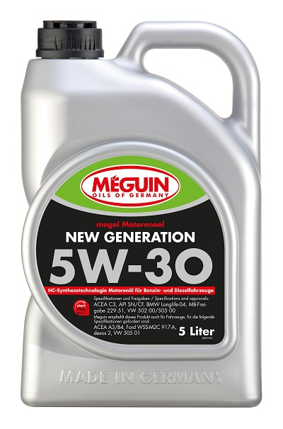 Моторное масло Meguin MEGOL NEW GENERATION 5W-30 5л, Масла моторные