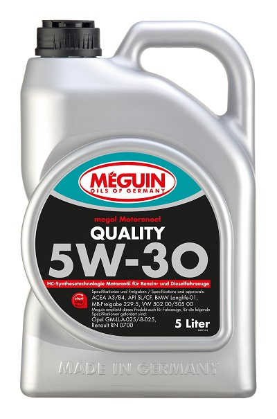 Моторное масло Meguin MEGOL QUALITY 5W-30 5л, Масла моторные