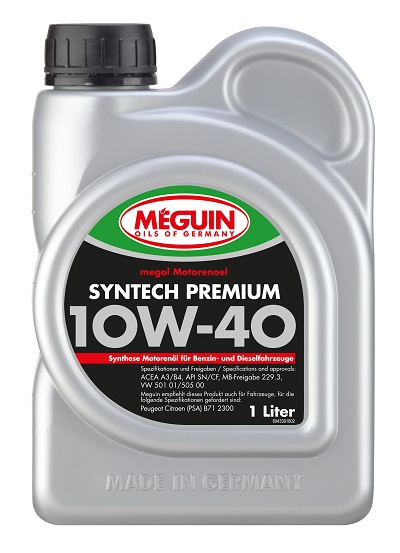 Моторное масло Meguin MEGOL SYNTECH PREMIUM DIESEL 10W-40 1л, 