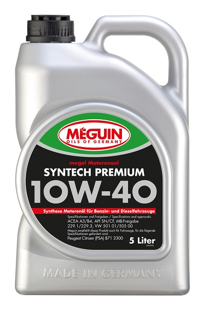 Моторное масло Meguin MEGOL SYNTECH PREMIUM 10W-40 5л, 
