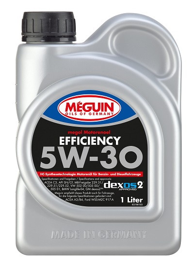 Моторное масло Meguin MEGOL EFFICIENCY 5W-30 1л, 