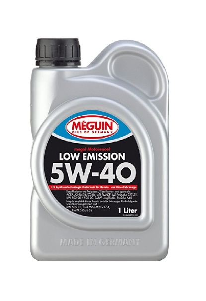 Моторное масло Meguin MEGOL LOW EMISSION 5W-40 1л, Масла моторные