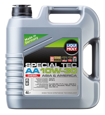 Масло моторное Liqui Moly SPECIAL TEC AA DIESEL 10W-30 4л, Масла моторные