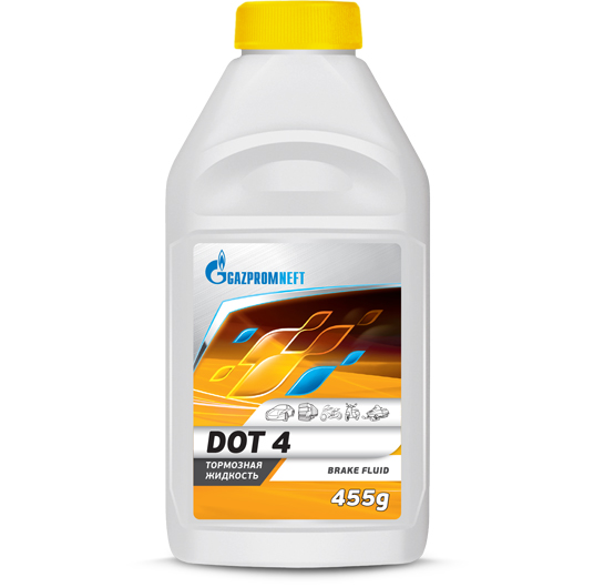 Тормозная жидкость Gazpromneft DOT-4 455 г, 