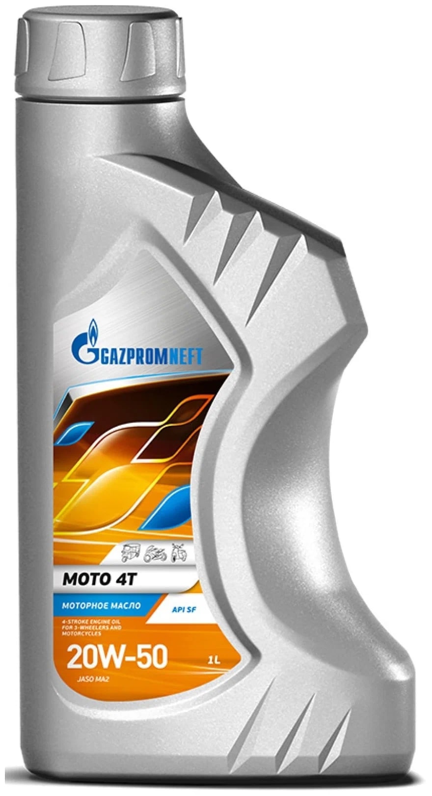 Масло моторное Gazpromneft Moto 4T 20W-50 1 л, Масла моторные