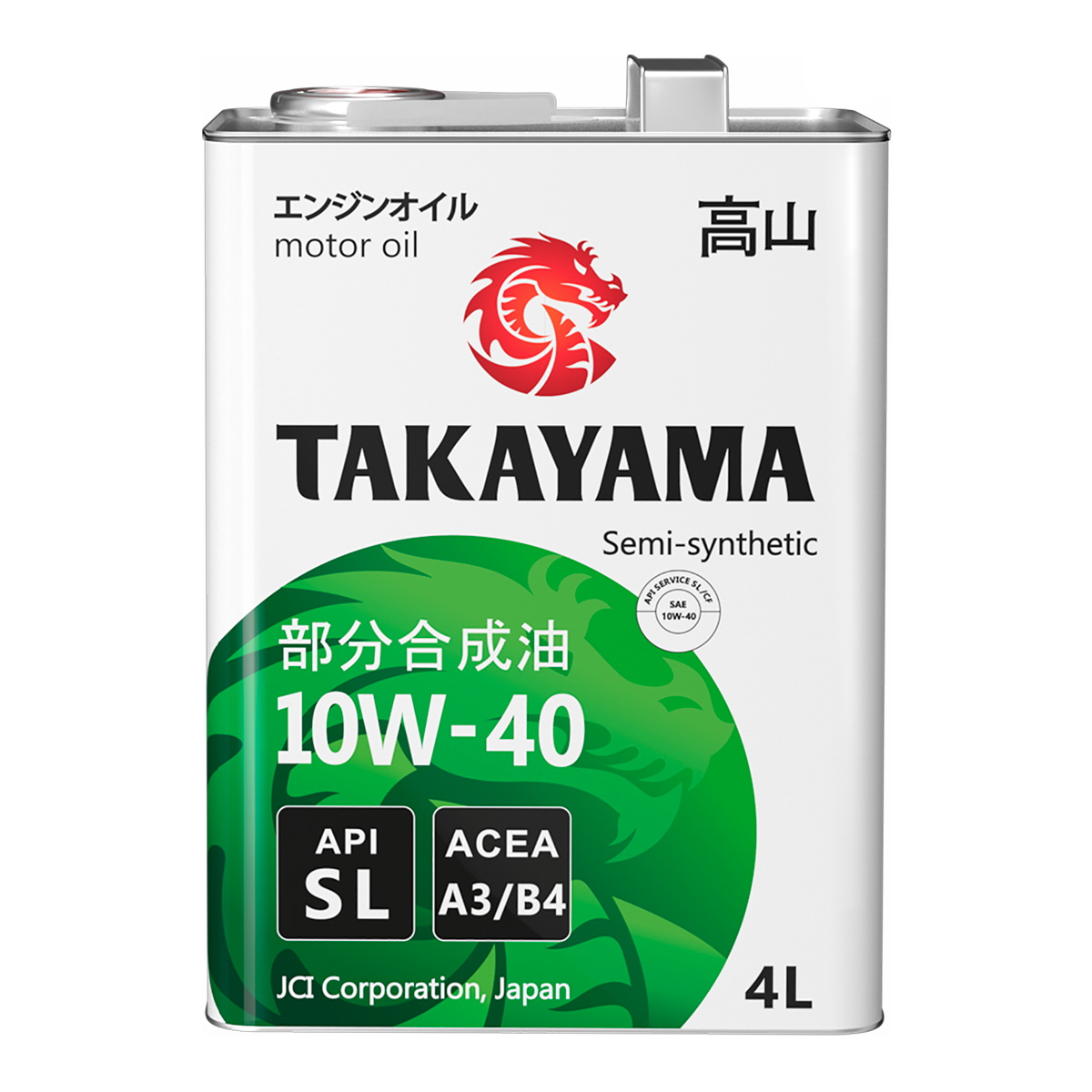 Масло моторное Takayama 10W-40 SL A3/B4 605047 4 л, Масла моторные