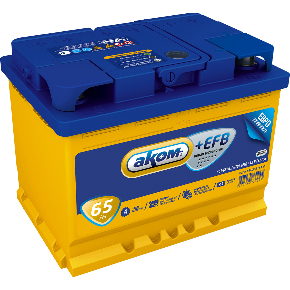 Аккумулятор akom efb 65