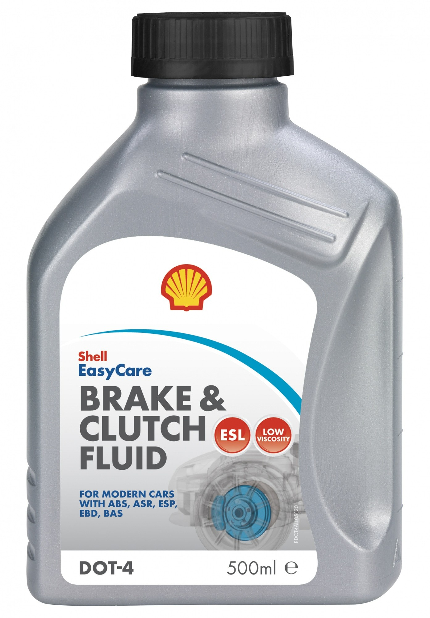 Жидкость тормозная Shell Brake & Clutch fluid ESL LV DOT-4 AT59R 500 мл, 