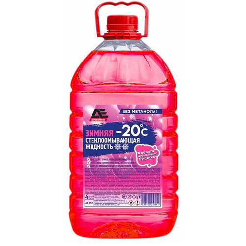 Жидкость стеклоомывателя БАБЛ ГАМ зимняя AUTOEXPRESS -20С AE1121 4л, Жидкости для омывателя стекла