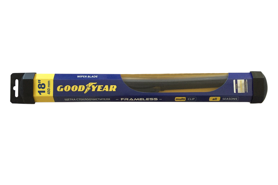 Щетка стеклоочистителя бескаркасная Goodyear Frameless 45 см