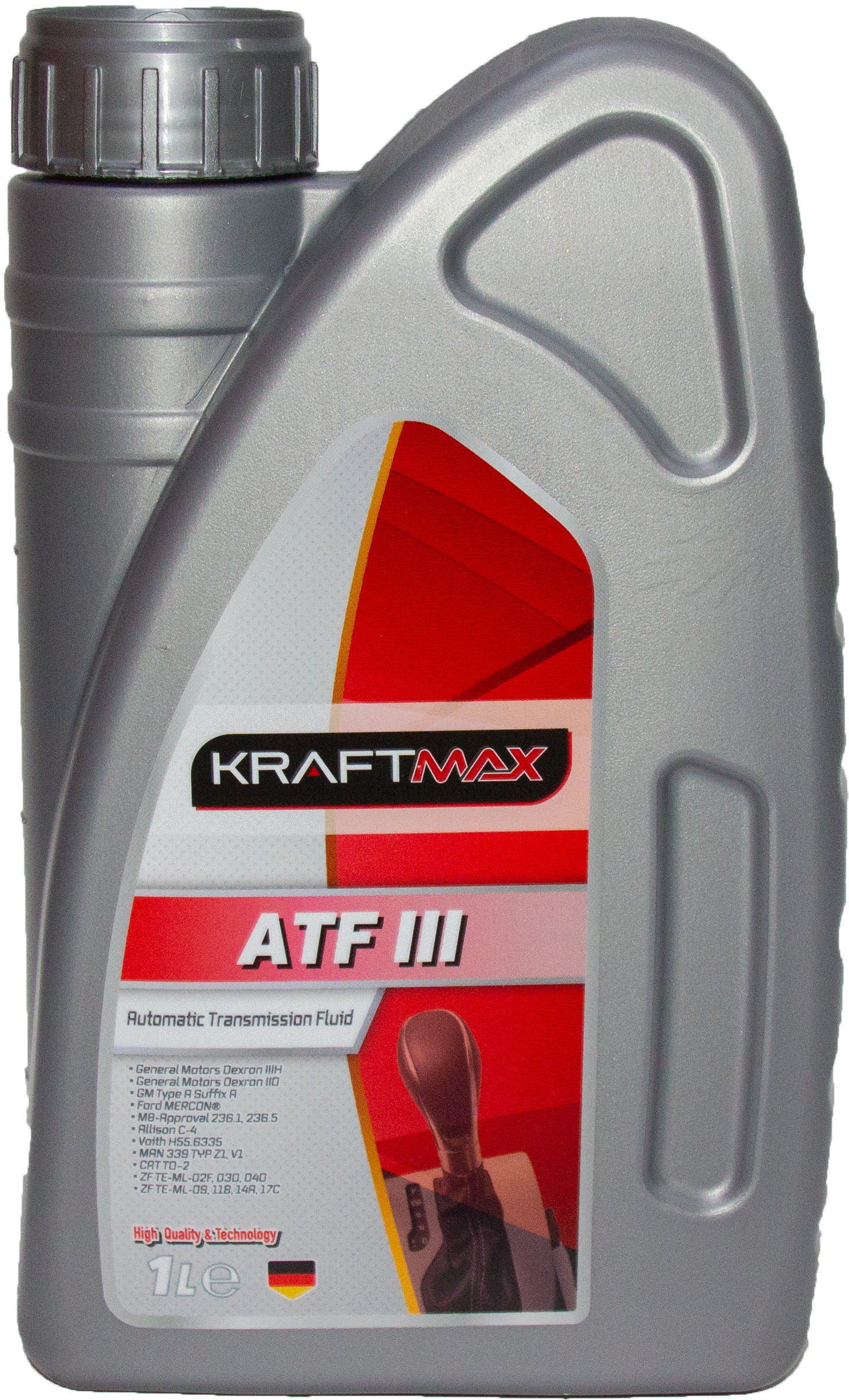 Масло трансмиссионное Kraftmax ATF III 1 л KM306/1, Масла трансмиссионные
