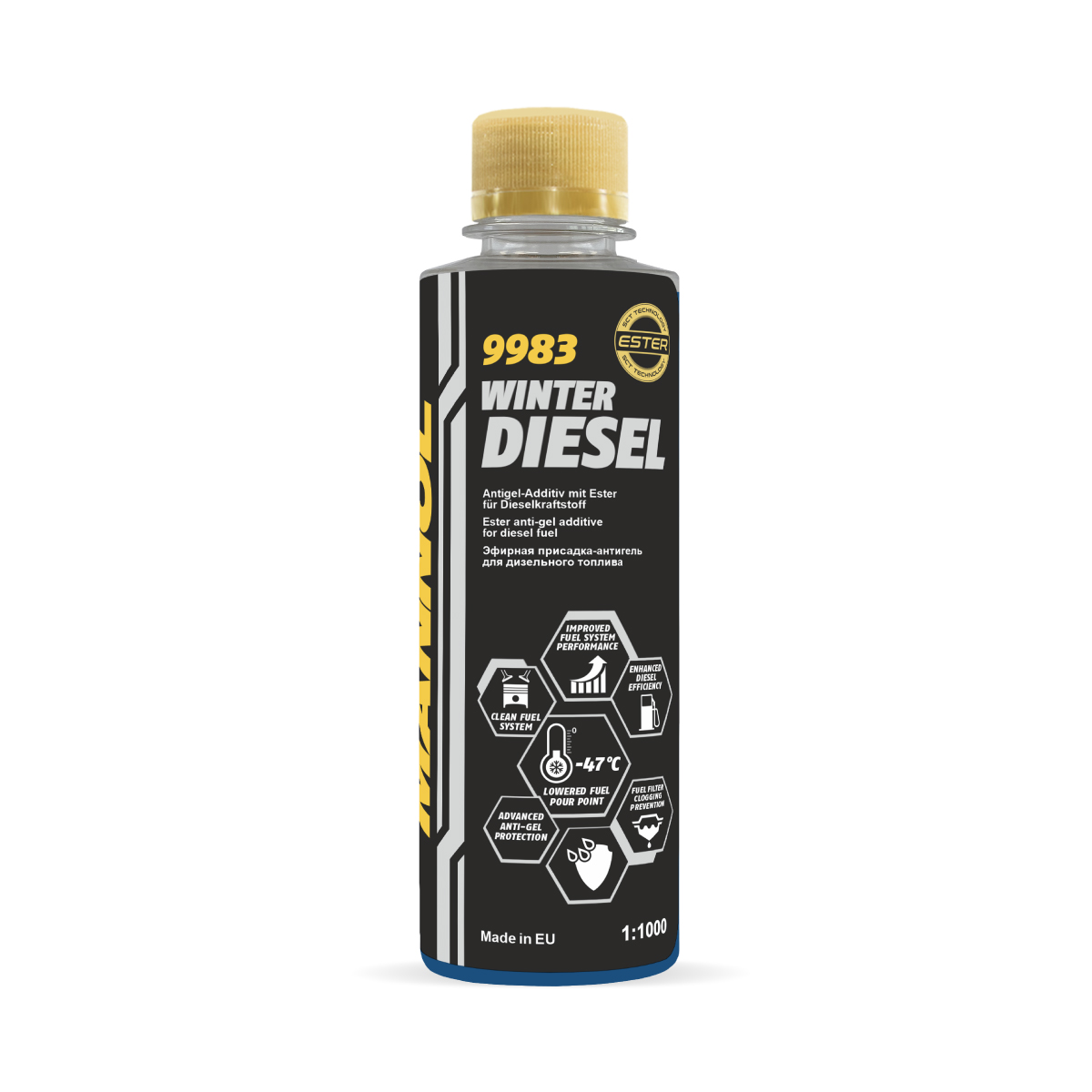 Антигель Mannol 9983 Winter Diesel для дизельного топлива 250 мл