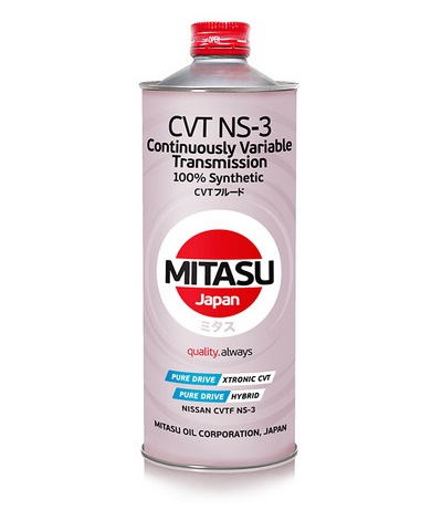 Масло трансмиссионное Mitasu CVT Fluid NS-3 1 л