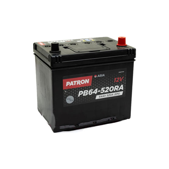 Аккумулятор Patron PB64-520RA 12V 64AH 520A (R+) B1, Patron