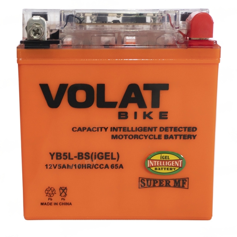 Аккумулятор Volat YB5L-BS (iGEL) 12V 5Ah 65A R+, Volat